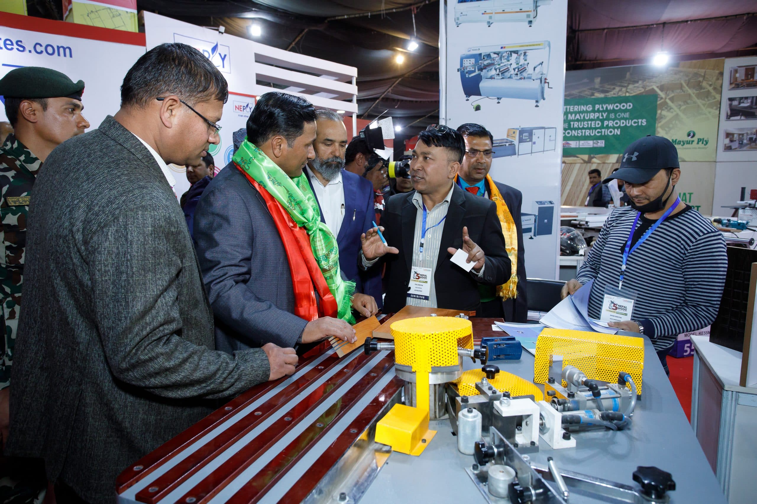 Exhibition crowd at Nepal Wood Expo