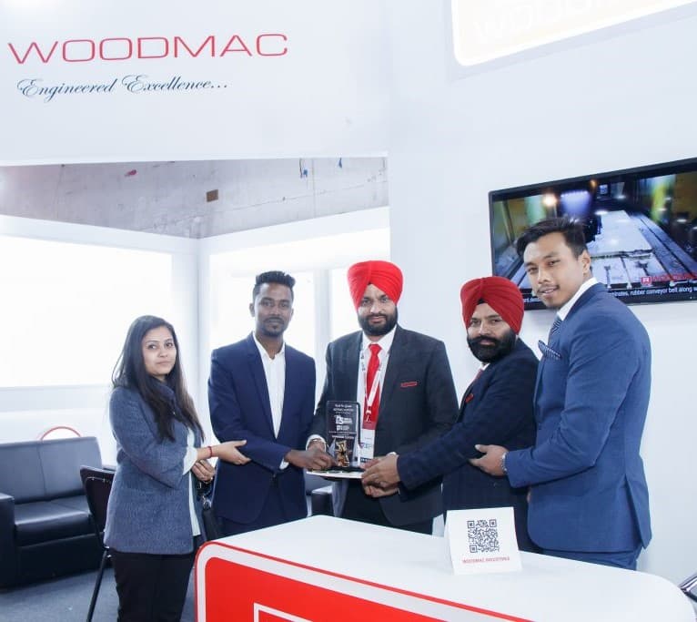 Business conversation at Nepal Wood International Expo
